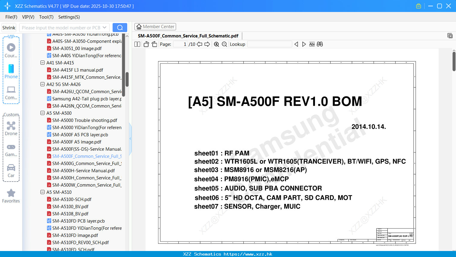 Samsung SM-A500F_Common_Service_Full_Schematic